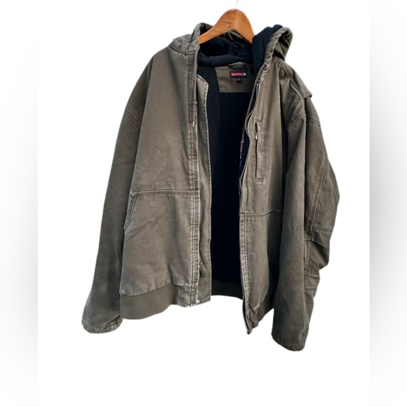 Wolverine work jacket heavy duty tobacco color SIZE  XXL PREOWNED *workwear - Picture 3 of 9